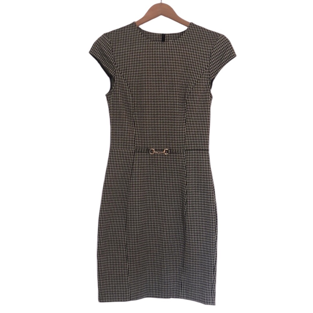 H&M Professional & Sexy Fitted Houndstooth Dress